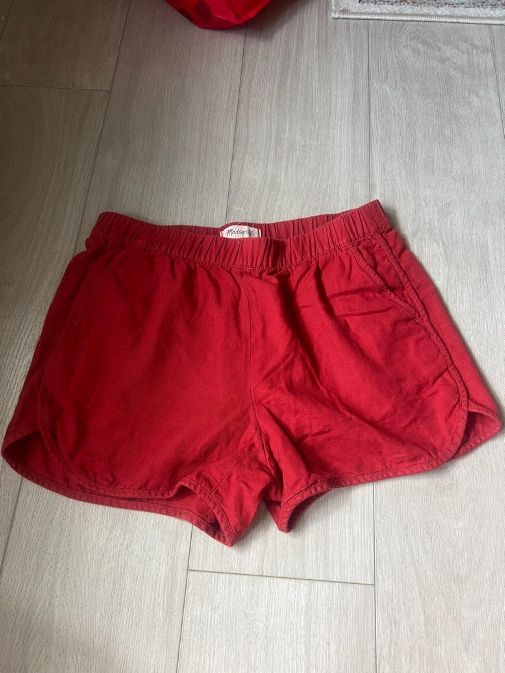Madewell Red Athletic Lounge Shorts